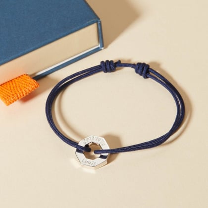 Men's Personalised Octagonal Unity Bracelet Merci Maman