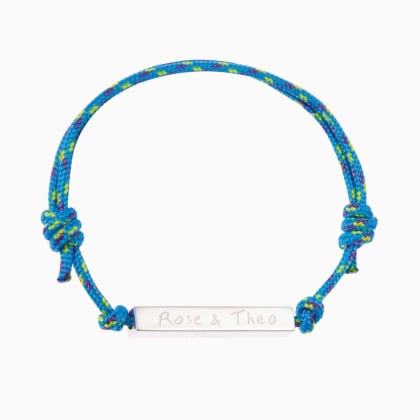 Bracelet Marin Horizon personnalisé pour homme argent merci maman