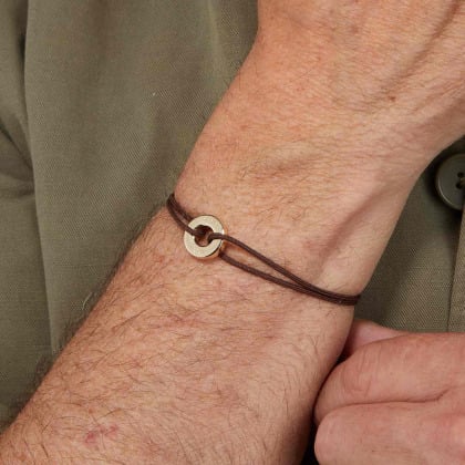 Bijoux pour couple - Bracelet personnalisé Unity plaqué or merci maman