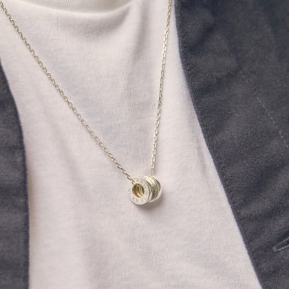 Collier Unity personnalisé pour homme argent merci maman
