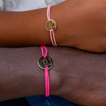 Merci Maman x Mellipou Personalised Mother & Child Bracelet Set 