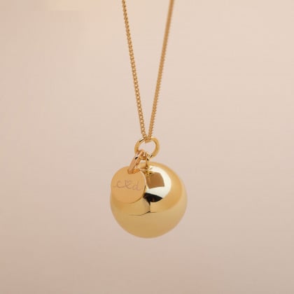 Personalised Harmony Pregnancy Necklace Merci Maman X Ilado