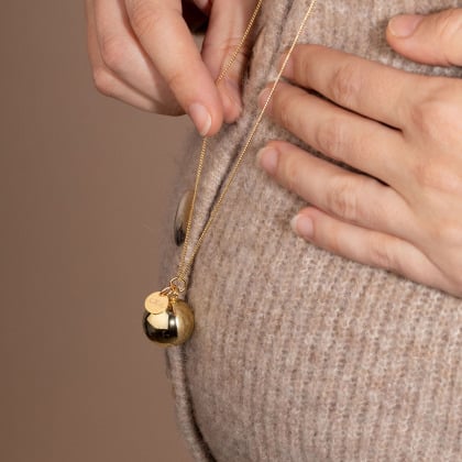 Personalised Harmony Pregnancy Necklace Merci Maman X Ilado