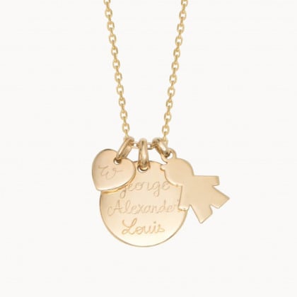 The Duchess Necklace gold plated  merci maman