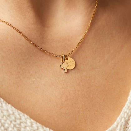 Buy a Mini Cross Charm Merci Maman