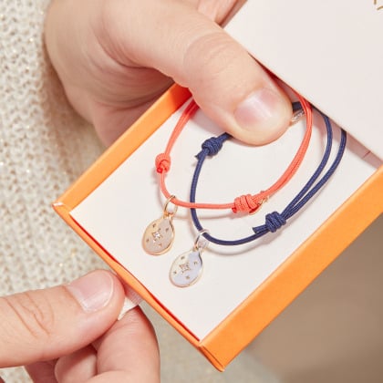 Braccialetto Mini Stella Cristallo placcato in oro merci maman