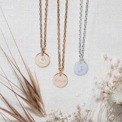 Collana Personalizzata Alfabeto Floreale Mini