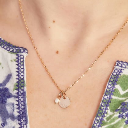 Acquista una mini gemma placcato in oro merci maman