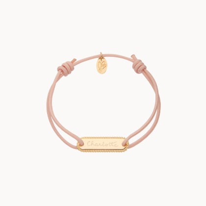 Personalised Mini Beaded Identity Bracelet Merci Maman
