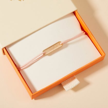 Personalised Mini Beaded Identity Bracelet Merci Maman