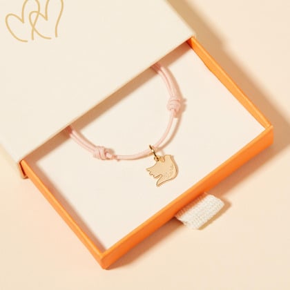 Bracciale personalizzato per Battesimo o Comunione mini Merci Maman