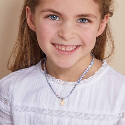 Personalised Mini Christening or Communion Liberty Necklace Merci Maman