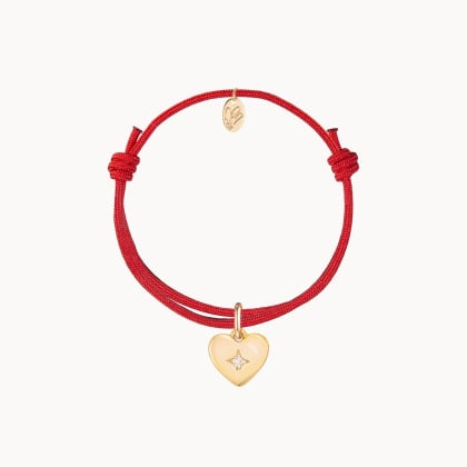 Personalisiertes Mini Kristall Stern Herz Armband | Merci Maman