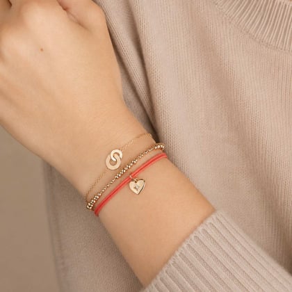 Personalisiertes Mini Kristall Stern Herz Armband | Merci Maman
