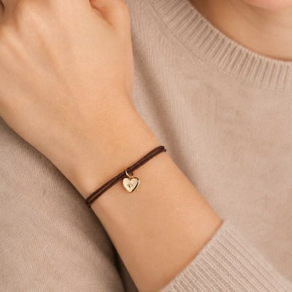 Personalisiertes Mini Kristall Stern Herz Armband | Merci Maman