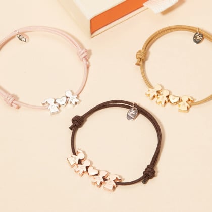 Crea tu pulsera de abalorios personalizada baño de or merci maman