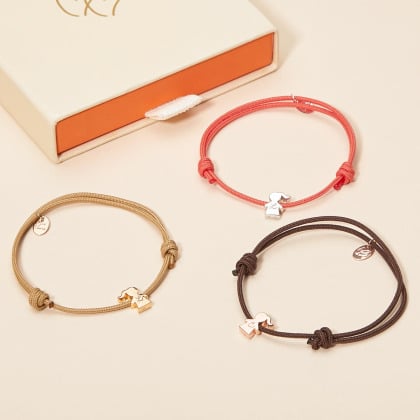 Personalisiertes Mini Mädchen Bead Armband Merci Maman
