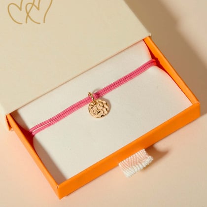 Bracelet personnalisé Mini Disque Martelé Merci Maman