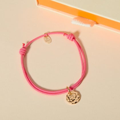 Bracelet personnalisé Mini Disque Martelé Merci Maman