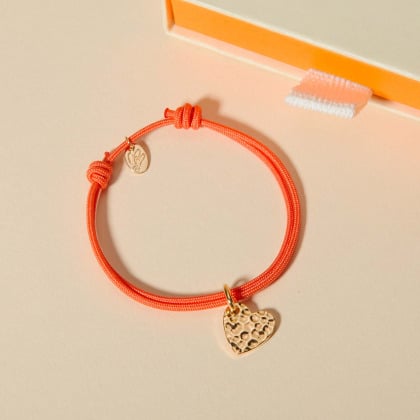 Bracciale personalizzato Mini Cuore Martellato Merci Maman