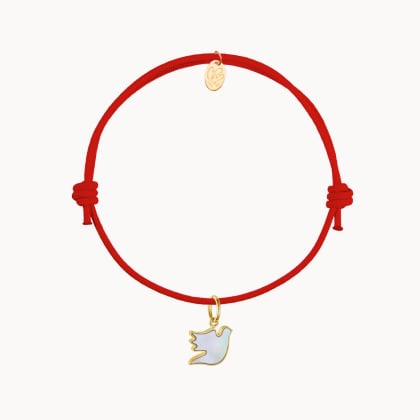 Bracciale personalizzato per Battesimo o Comunione Madreperla Mini merci maman