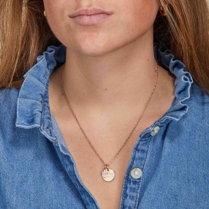 Personalised Mini Pavé Crystal Cross Necklace Merci Maman
