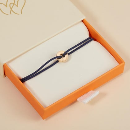Personalised Mini Unity Bracelet Gold Plated Merci Maman
