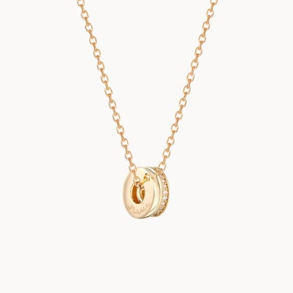 Collar personalizado Unión mini Baño de oro Merci Maman