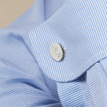 Boutons de Manchettes personnalisés Monogramme en acier Merci Maman