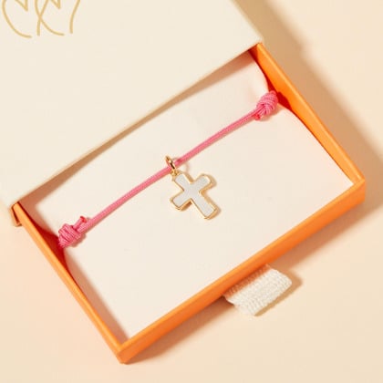 bracciale personalizzato per Battesimo o Comunione  Madreperla Merci Maman