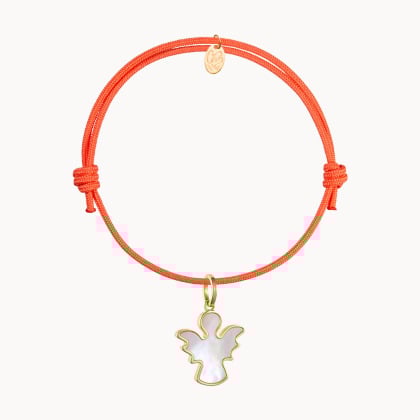 bracciale personalizzato per Battesimo o Comunione  Madreperla Merci Maman