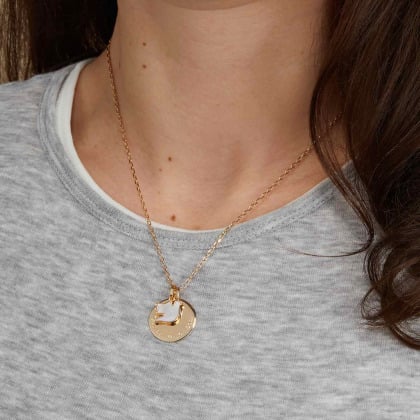Collana personalizzata Colomba in Madreperla merci maman