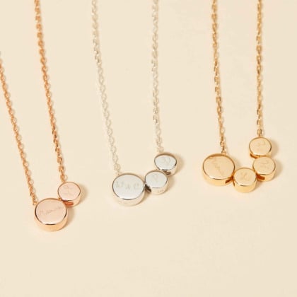 Kaufen Sie einen personalisierten Bead Charm für Halsketten vergoldet merci maman