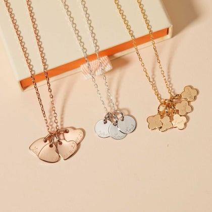 Halskette mit den Namen meiner Enkelkinder merci maman