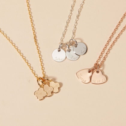 Halskette mit den Namen meiner Enkelkinder merci maman