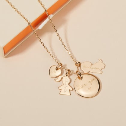 Collier personnalisé Ma Tribu merci maman