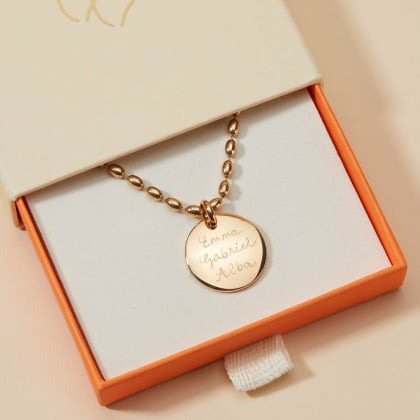 Personalisierte Olivenkette| Merci Maman
