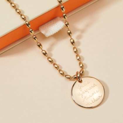 Personalisierte Olivenkette| Merci Maman