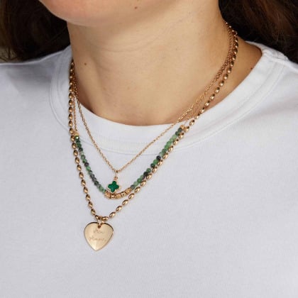 Personalisierte Olivenkette| Merci Maman