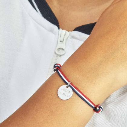 Pulsera personalizada de las Olimpiadas baño de oro merci maman