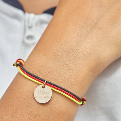 Pulsera personalizada de las Olimpiadas baño de oro merci maman