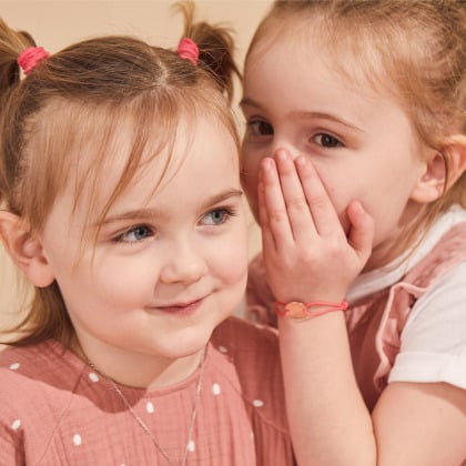 Personalisiertes Pastille-Armband vergoldet merci maman