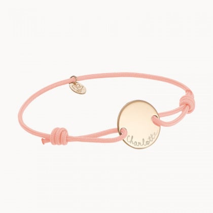Personalisiertes Pastille Armband Patentochter vergoldet merci maman