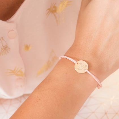 my little bracelet gold plated merci maman