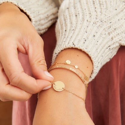 Personalised Godmother's Pastille Chain Bracelet