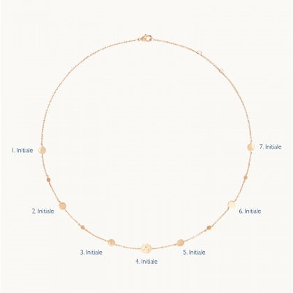 Personalisierte kurze Pastille Halskette