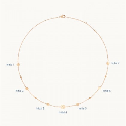Personalised Initial Pastille Necklace