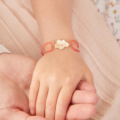 Bracciale Nuvola personalizzato placcato oro merci maman