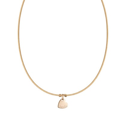 Collar personalizado gargantilla corazón con nombre Merci Maman