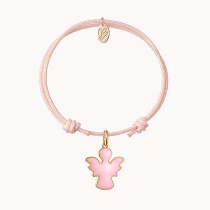 Bracelet Personnalisé Baptême ou Communion en Émail plaqué or merci maman